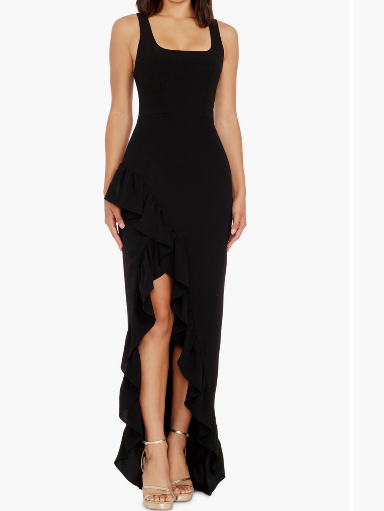 Dress The Population Charlene Ruffle Gown